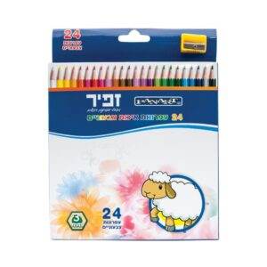 24 עפרונות צבעוניים
