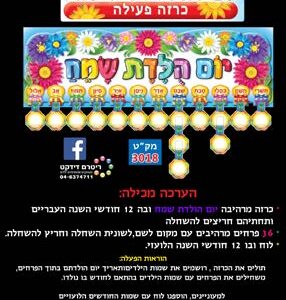 יום הולדת שמח כרזה פעילה