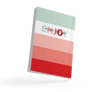 יומן שנתי דגם פסים ENJOY