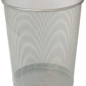 כוס לעטים ועפרונות מדיום מתכת אפור