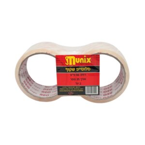 מארז זוג סלוטייפ שקוף 48 ממ