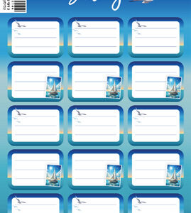 מדבקות שם ומקצוע דגם אוניה