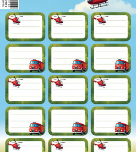 מדבקות שם ומקצוע דגם מכבי אש