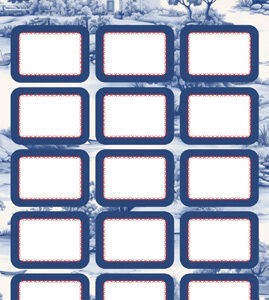 מדבקות שם ומקצוע דגם נוף חלומי