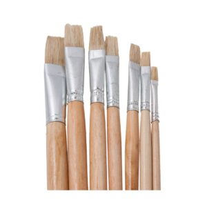 סט מכחולים מיקס גדלים שטוח