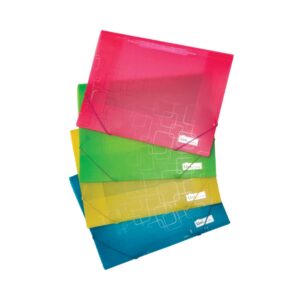 תיקיית פלסטיק עם גומיות