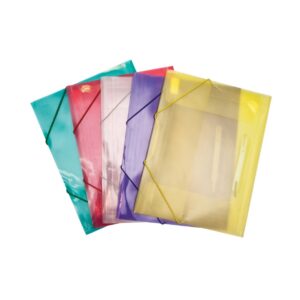 תיקיית שקף פלסטיק עם גומי A4